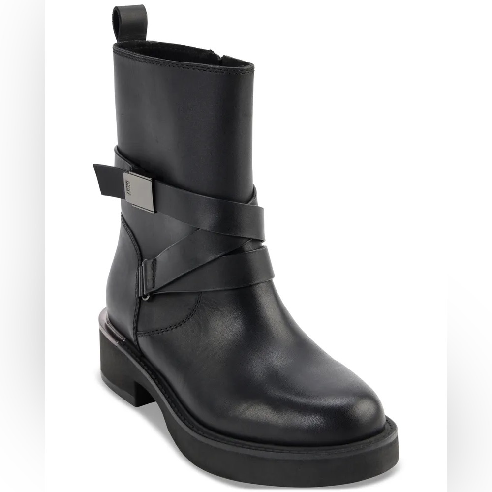 NWOT DKNY Taeta Strappy Zip Boots